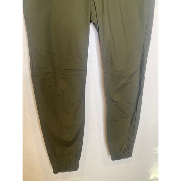 Mammut Olive Green Women’s Jogger Pants EUC Sz 8 Woven Cotton Outdoor Pockets - Picture 3 of 14
